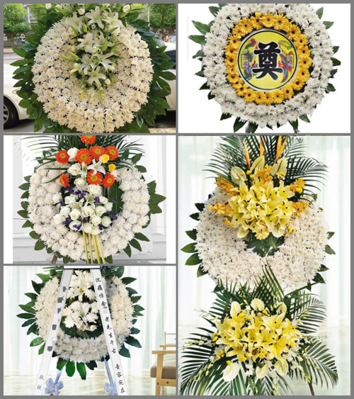 广东江门市开平市长沙街道民强村花圈速递